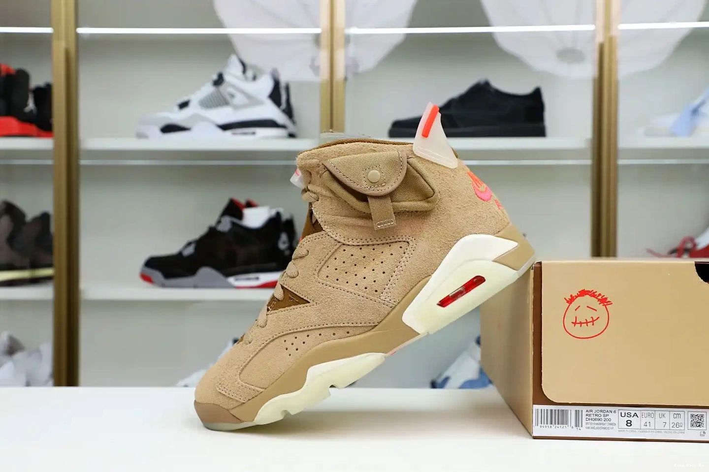 Travis x Jordan 6 Retro Kimikick Air Scott  SP 0814